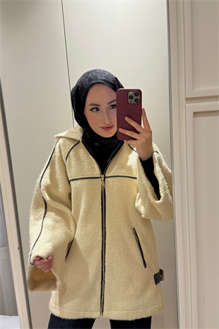 Nice Deri Biyeli Mont-Taş