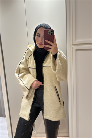 Nice Deri Biyeli Mont-Taş