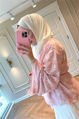 Ninova Pantolonlu Takım Pembe