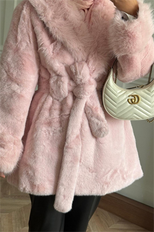 Orjinal Alpaka Kürk Pembe