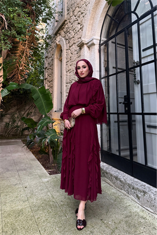 Pery Etekli Takım - Bordo