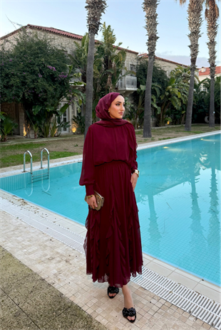Pery Etekli Takım - Bordo