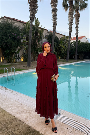 Pery Etekli Takım - Bordo