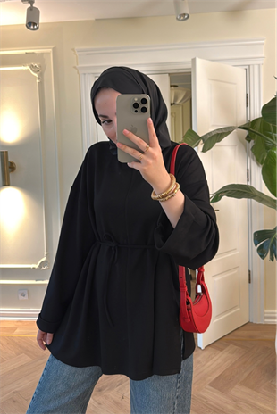 Premium Oversize Basic Sweat -Siyah
