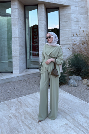 Rise Pantolonlu Takım - Çağla