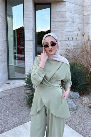 Rise Pantolonlu Takım - Çağla