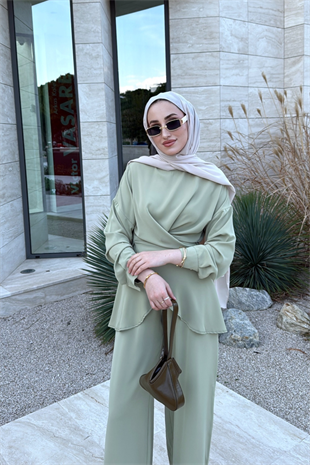 Rise Pantolonlu Takım - Çağla