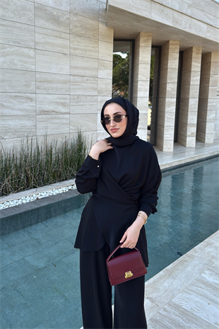 Rise Pantolonlu Takım - Siyah