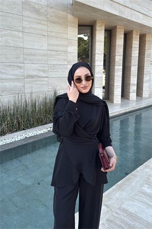 Rise Pantolonlu Takım - Siyah