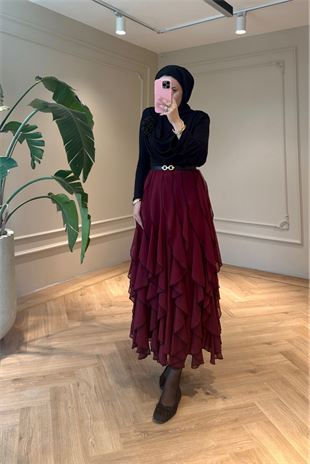 Sienna Etekli Takım - Bordo