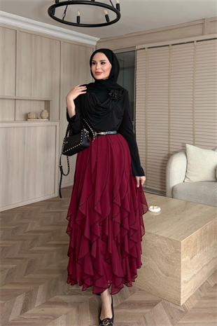 Sienna Etekli Takım - Bordo