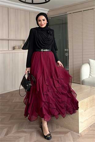 Sienna Etekli Takım - Bordo