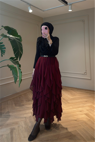 Sienna Etekli Takım - Bordo