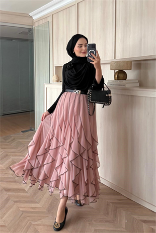 Sienna Etekli Takım - Pudra