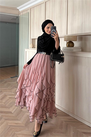 Sienna Etekli Takım - Pudra