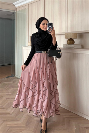 Sienna Etekli Takım - Pudra