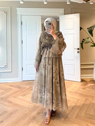 Sofia Büzgülü Giperi Takım-Haki