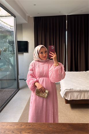 Swiss Elbise - Pembe 