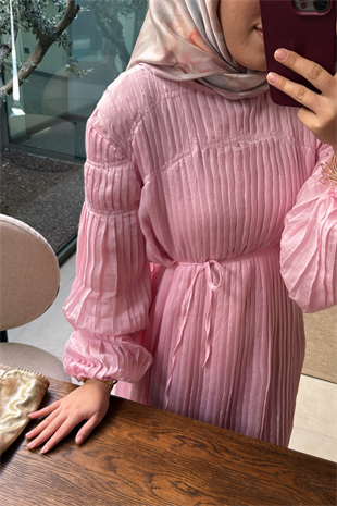 Swiss Elbise - Pembe 