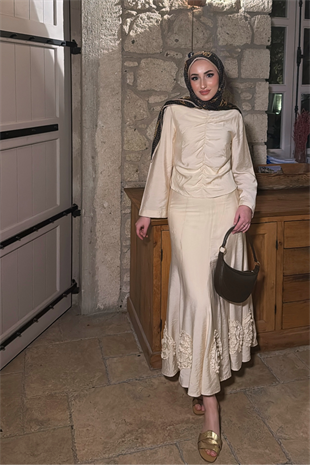 Tate Etekli Takım - Bej