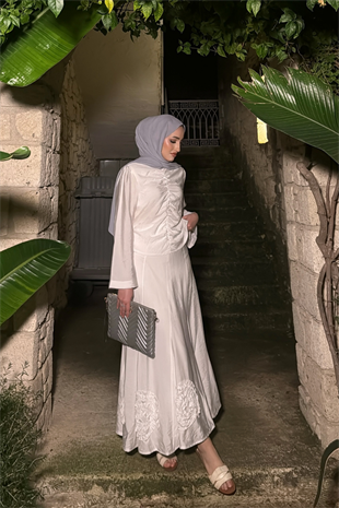 Tate Etekli Takım - Ekru