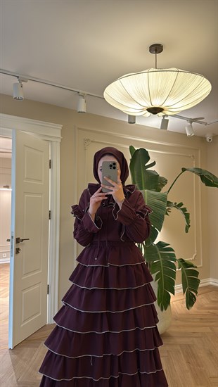 Velvet Vual Takım Bordo