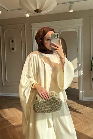 Vera Gold Aksesuarlı Pantolonlu Takım - Ekru