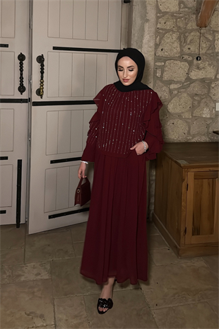 Voge Etekli Takım - Bordo