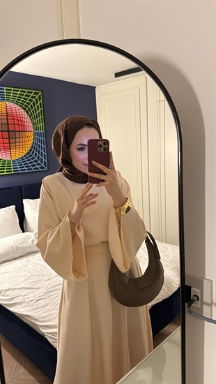 Volan Kol Stella Etekli Takım - Bej