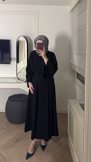 Volan Kol Stella Etekli Takım - Siyah