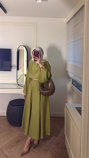 Volan Kol Stella Etekli Takım - Yağ Yeşili