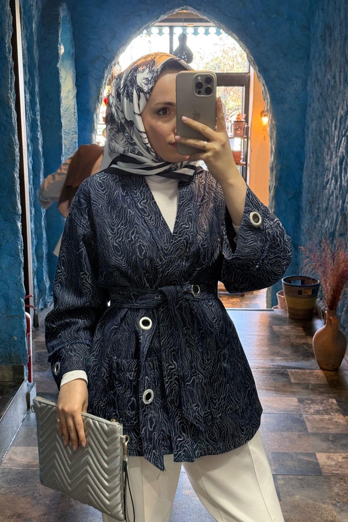 Nakkaş kot ceket - Vakronline