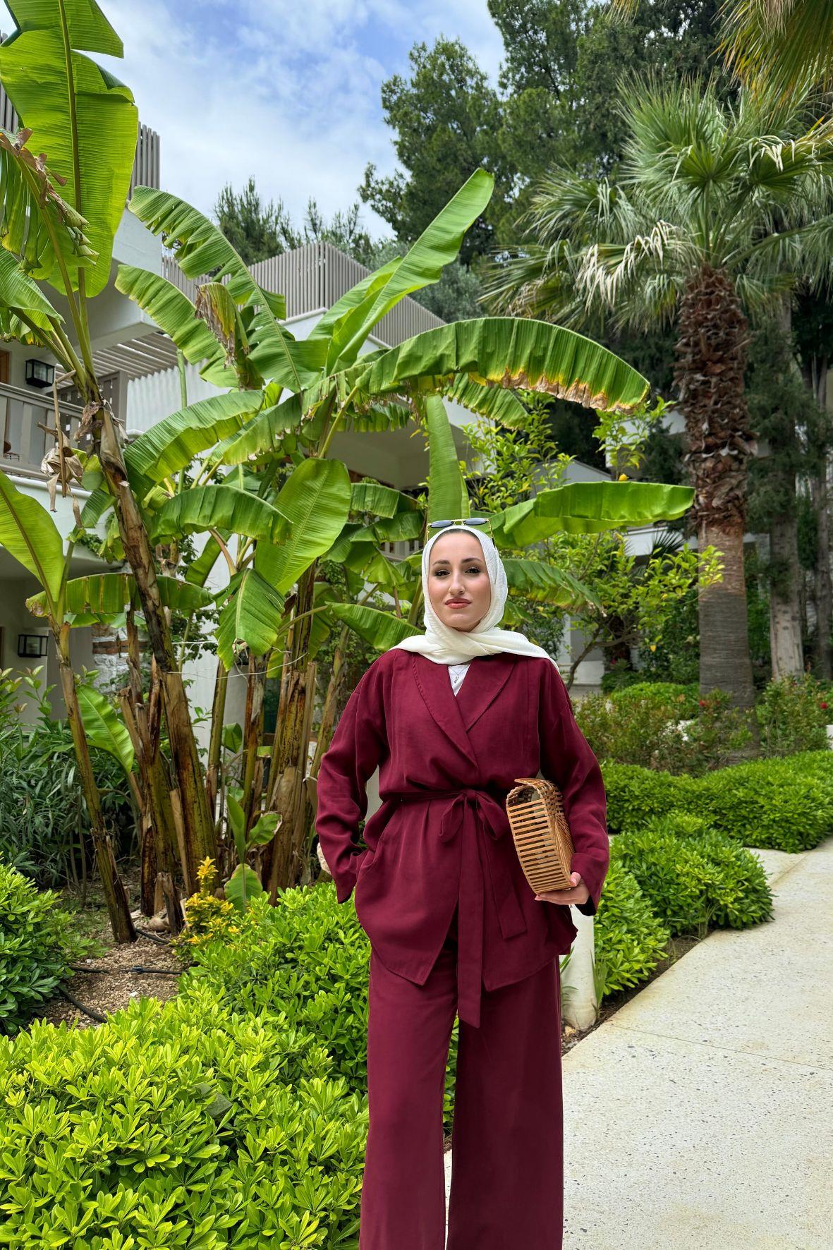 Dives modal takım- bordo - Vakronline