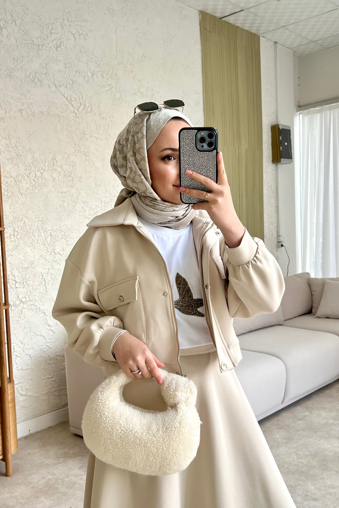 Lara scuba etekli i̇kili takım-bej - vakronline