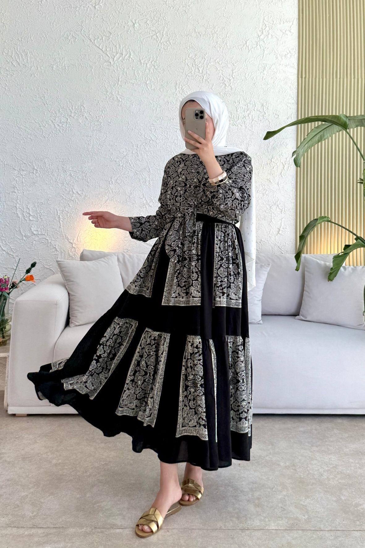 Diamond özel seri viskon takım-Siyah