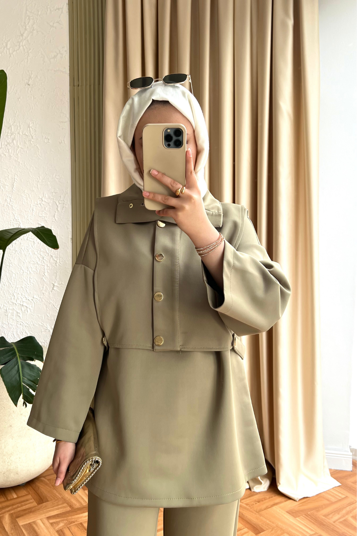 Yelekli scuba takım -yağ yeşili - vakronline