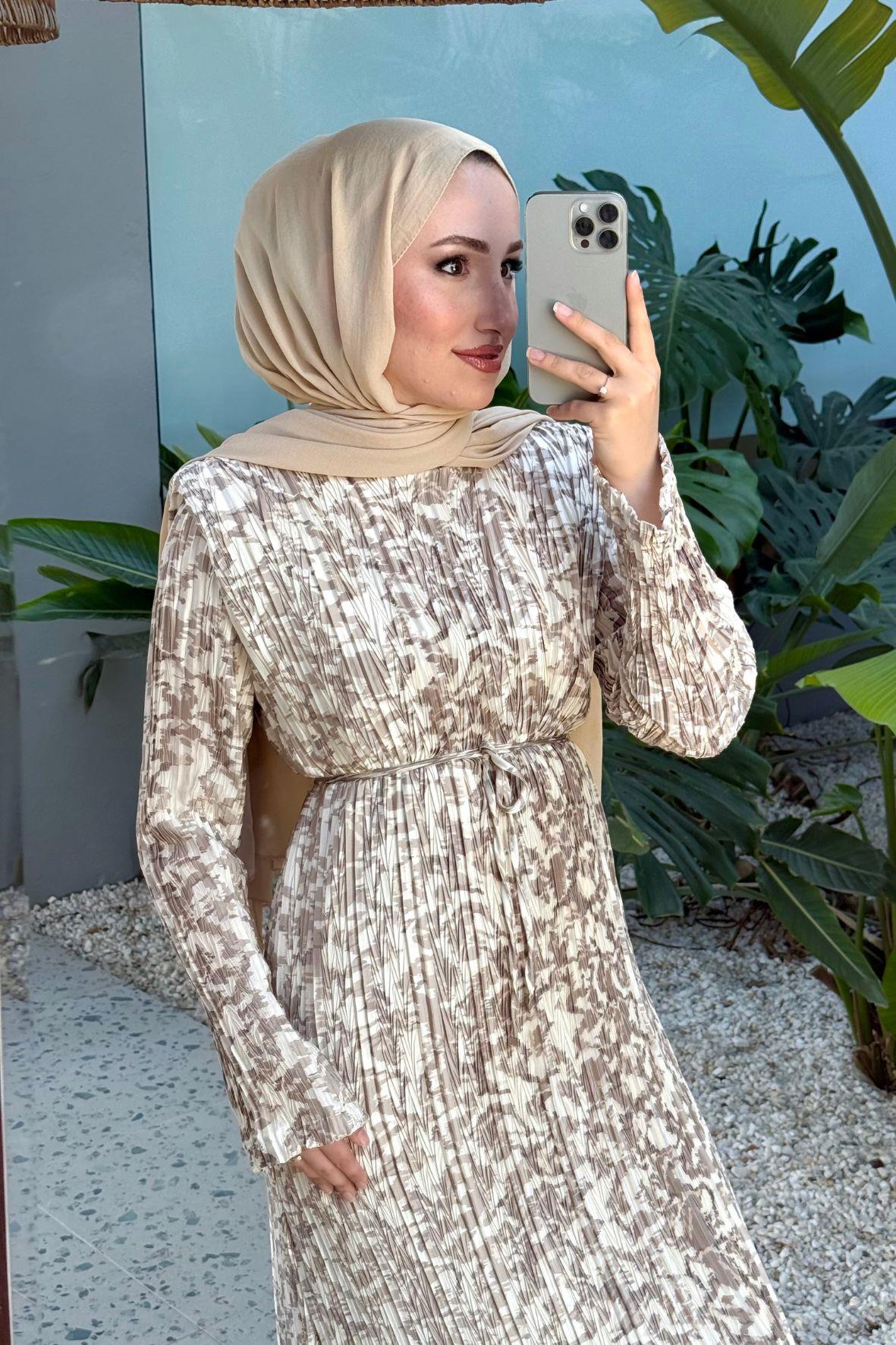 Vatkalı elbise-vizon - vakronline