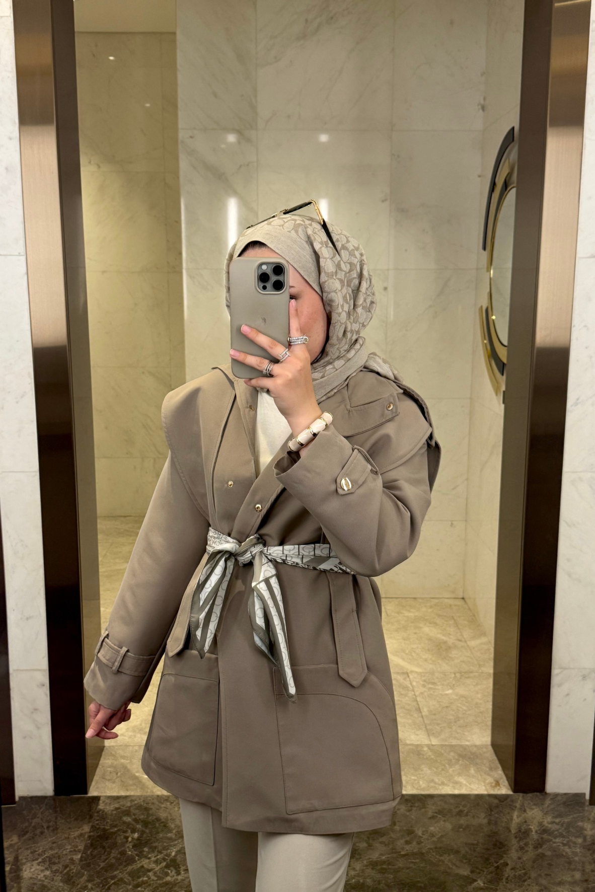 Pelerin Detaylı Premium Trençkot-çağla