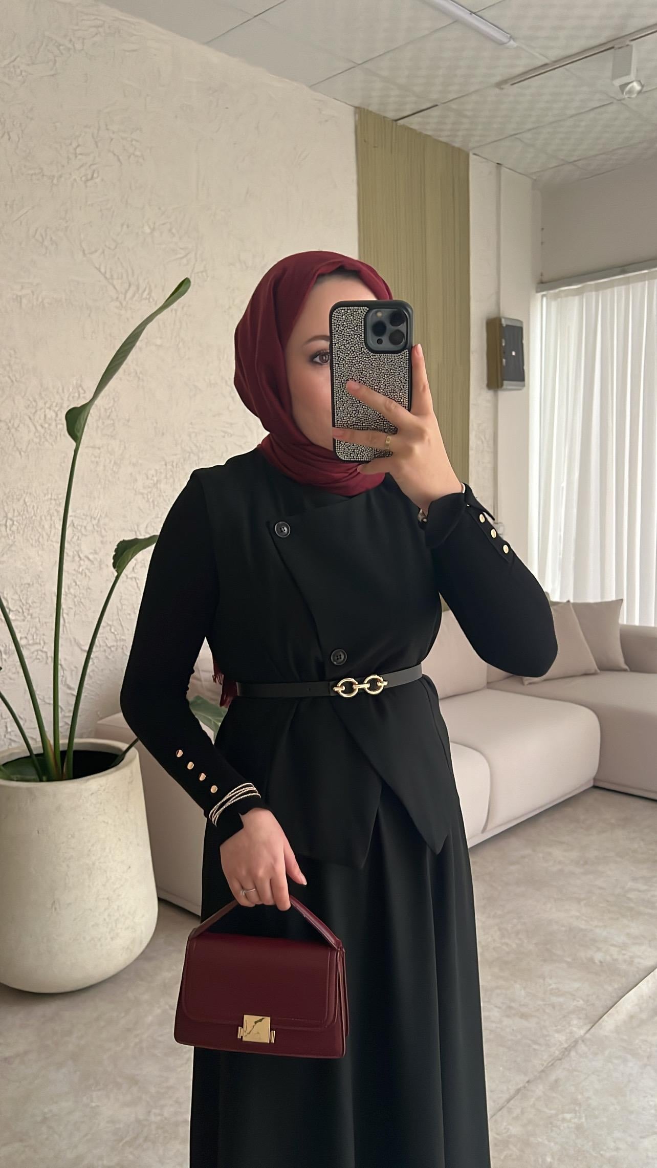 İsabel etekli takım-siyah - vakronline