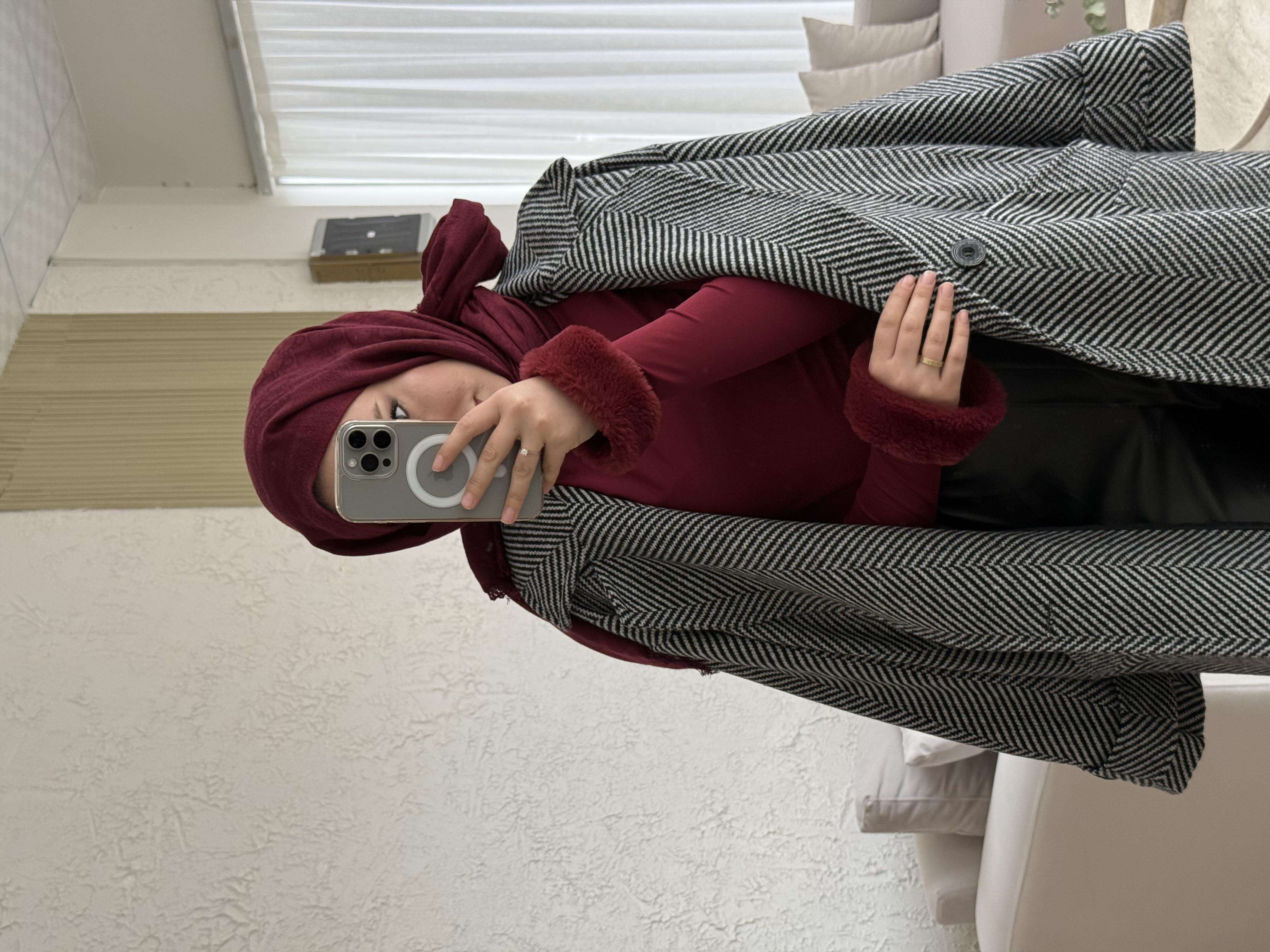 Massimo model kaşe kaban -siyah - vakronline