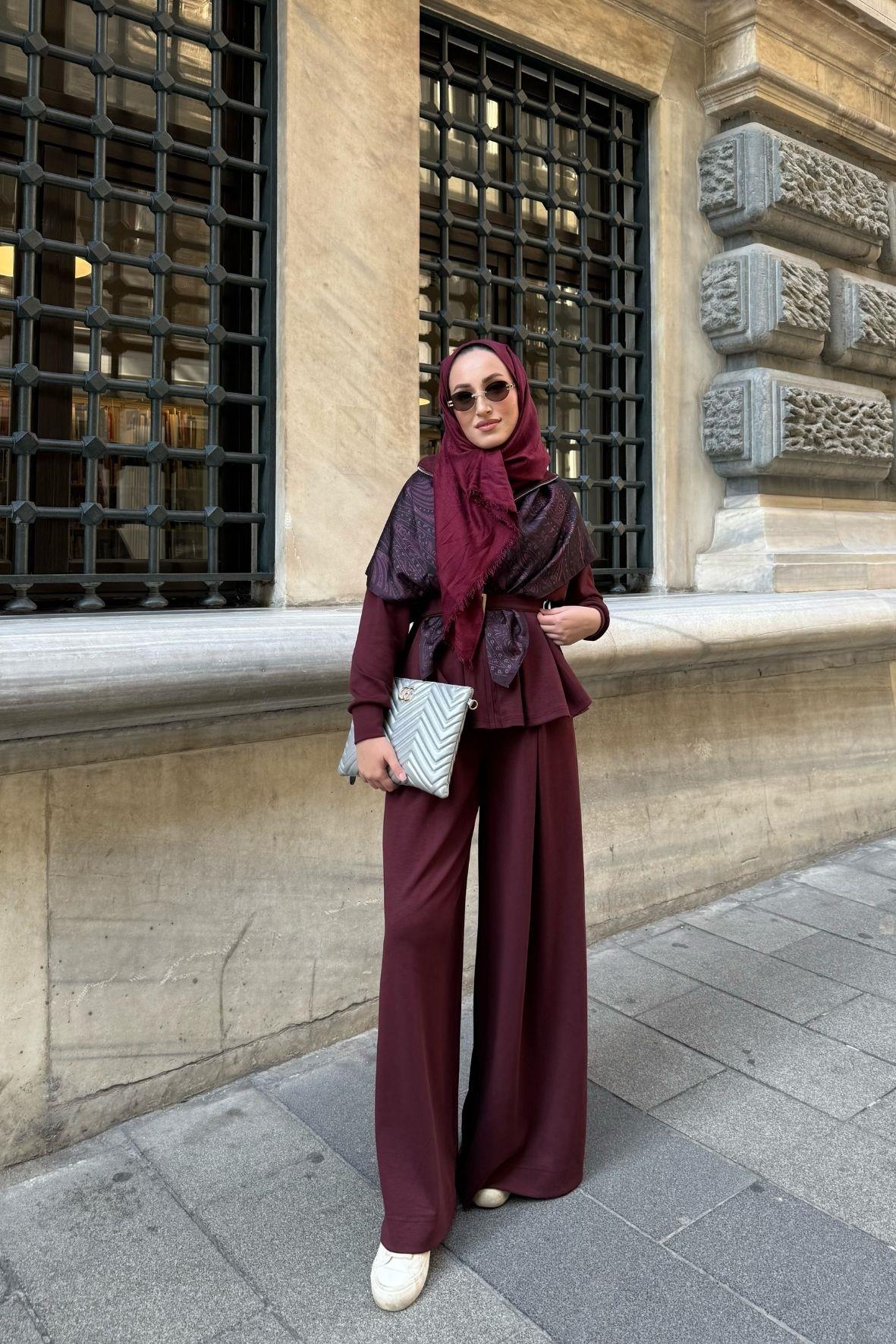 Alin Oysh Pantolonlu Takım-Burgonya