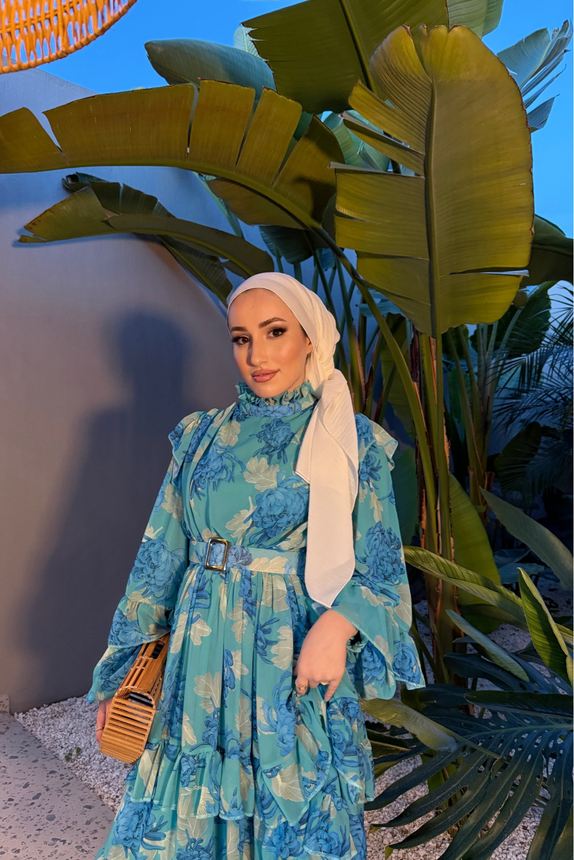 Ladin elbise- mavi - vakronline