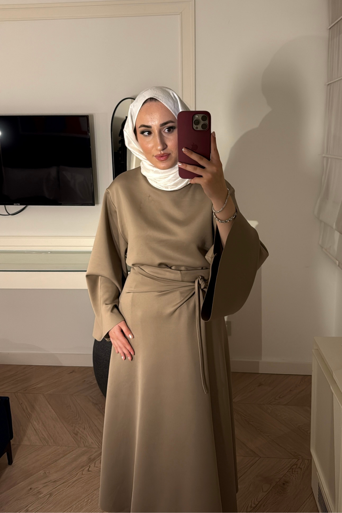 Alya Pelerin Etekli Takım-Vizon-6680