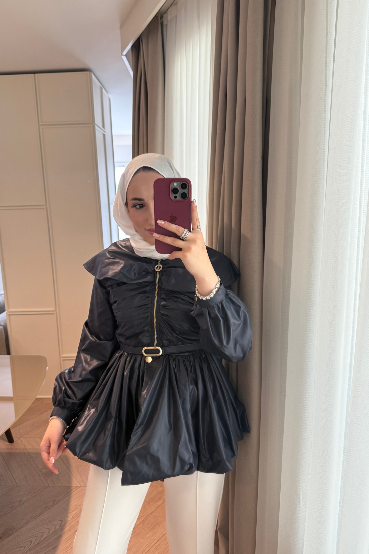 Aurelia Balon Yarım Fermuarlı Yağmurluk - lacivert -sg0