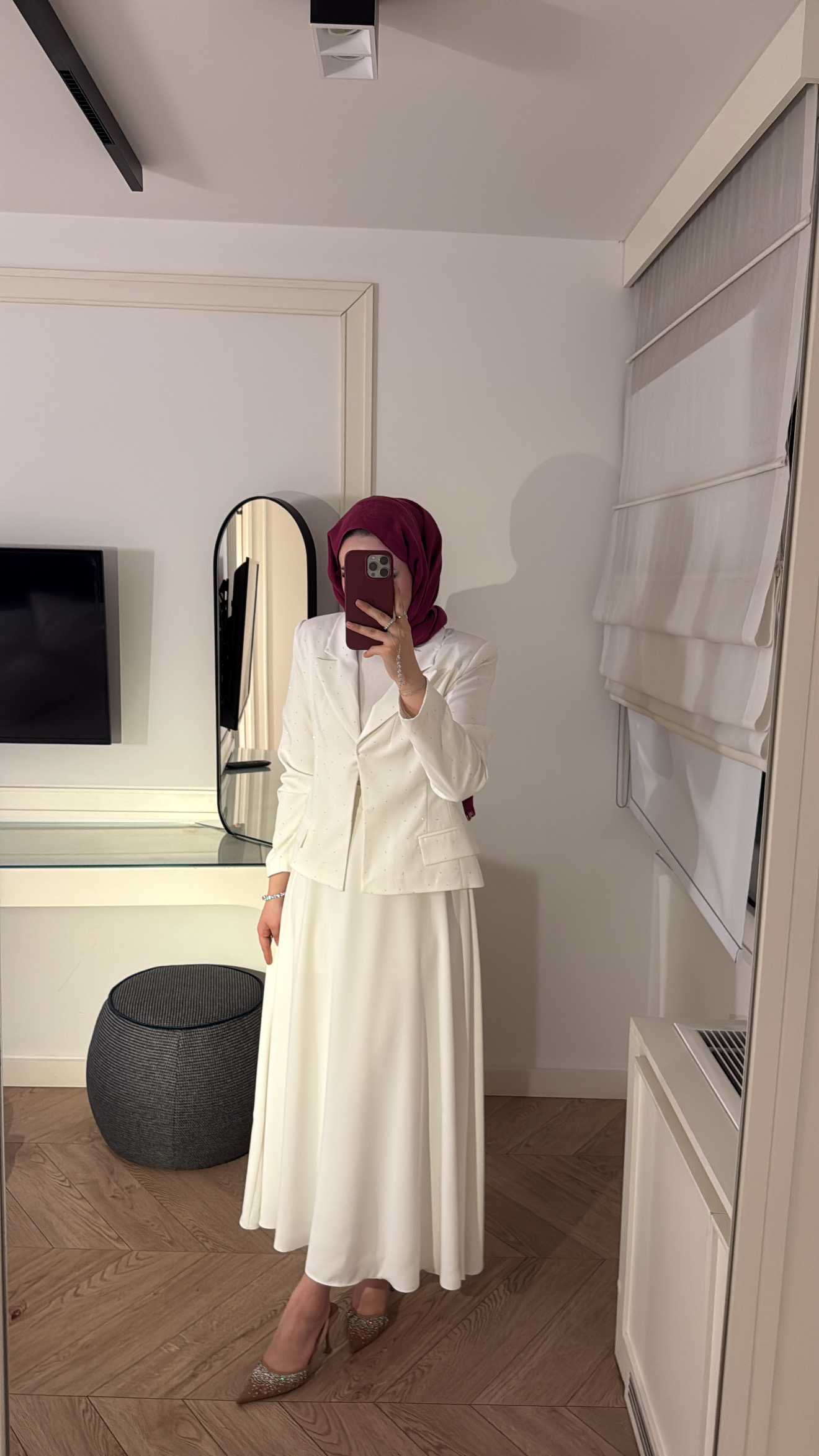 Berceste Etekli Takım - Ekru -1803