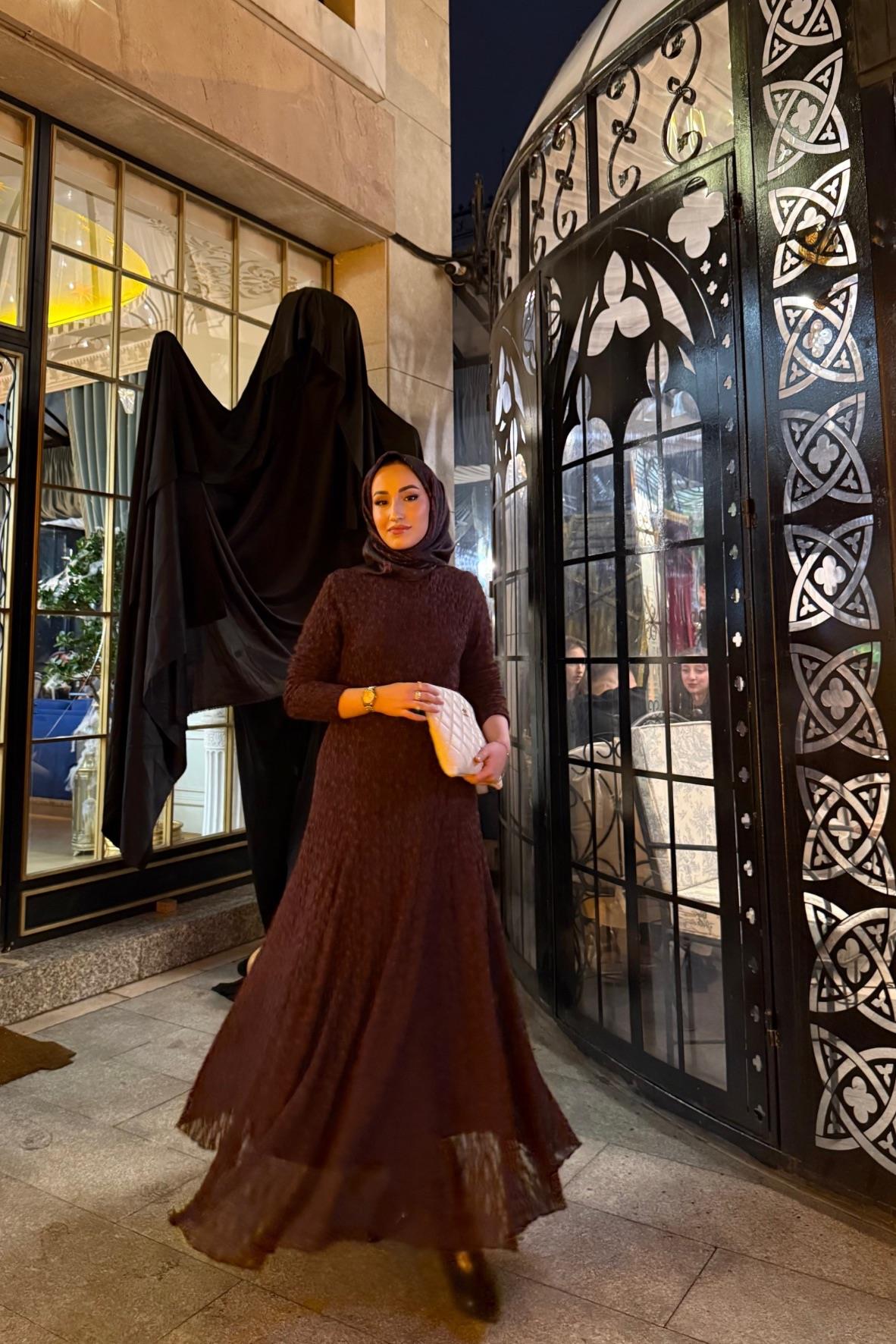 Dantelli Elbise-bordo-f9447