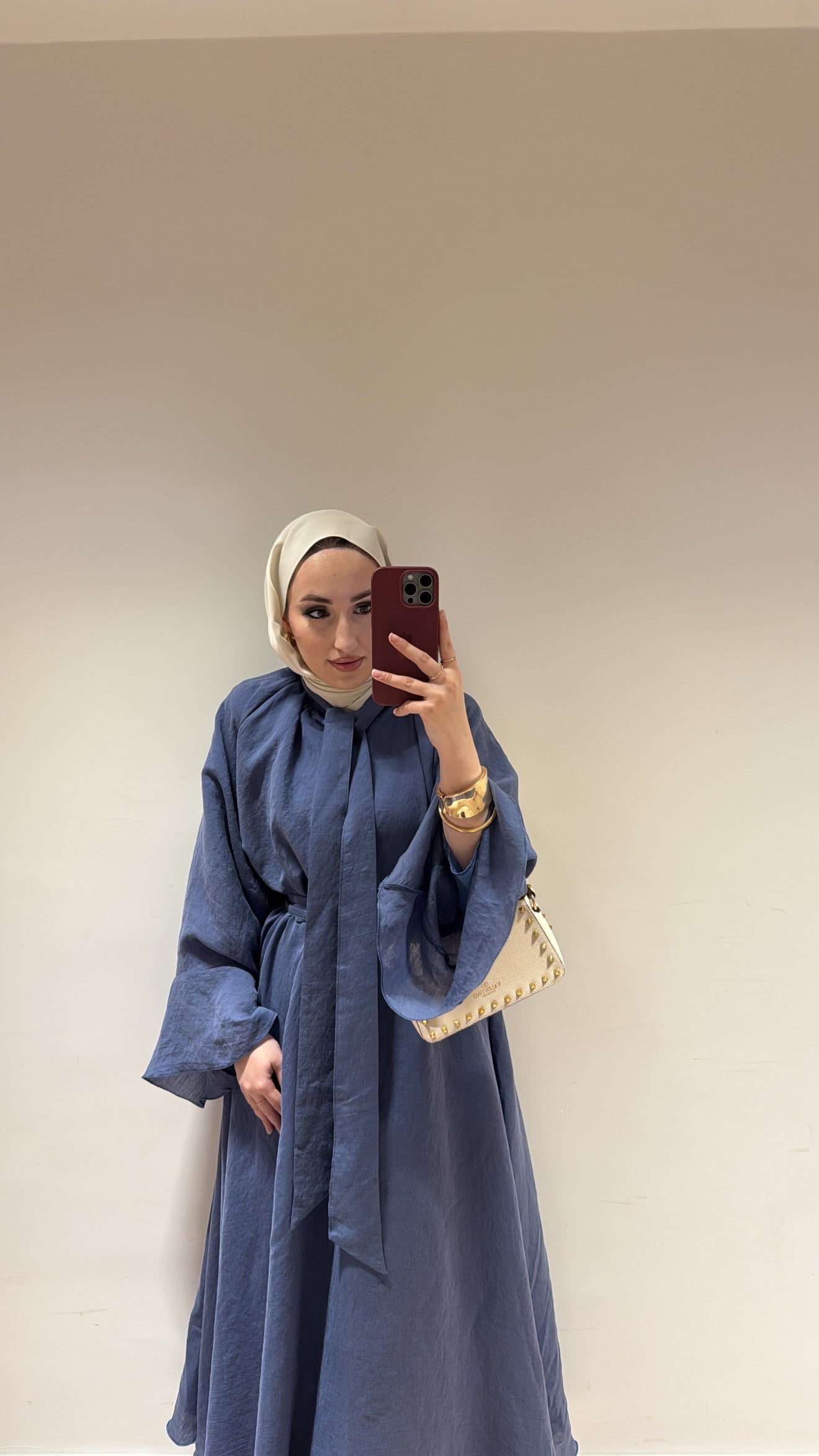 Dessy Volan Detay Elbise - İndigo-3179