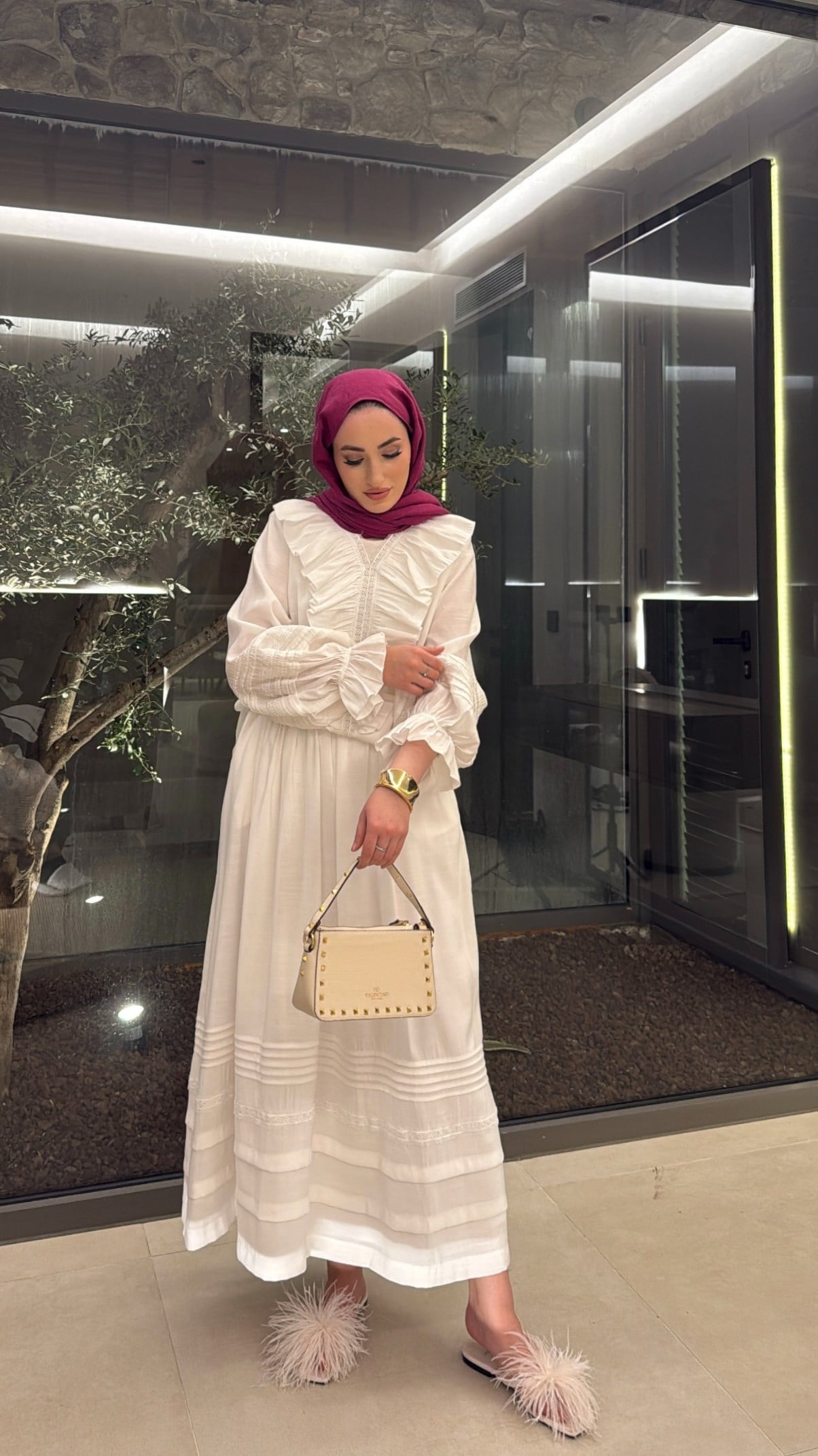 Dore Etekli Takım - Ekru-4925