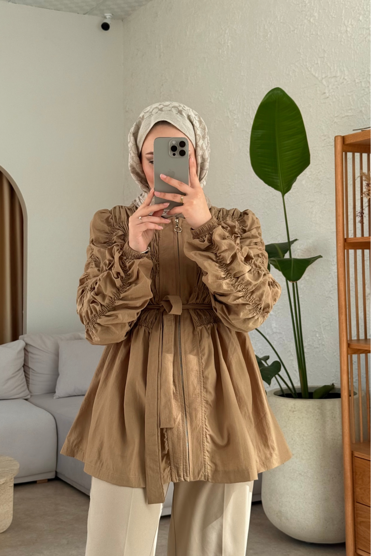 Aden büzgülü kap-camel - vakronline