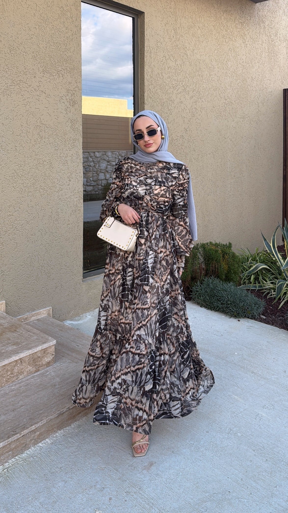 Glam Elbise - Siyah-7452